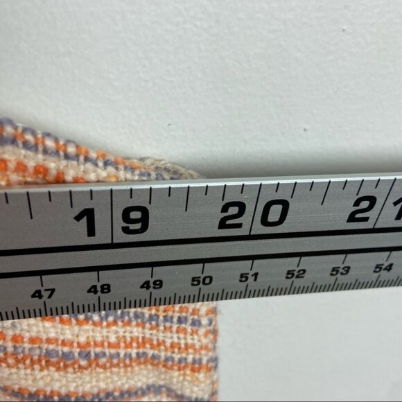 NWT Lilla P Slub Tweed Casual Newport Dress Orange Combo Size Large Boho Shift L - Picture 11 of 16
